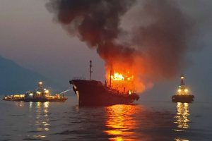S Korea Tanker Fire 001
