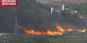 USA – Texas – Large Chemical Fire Report & Video